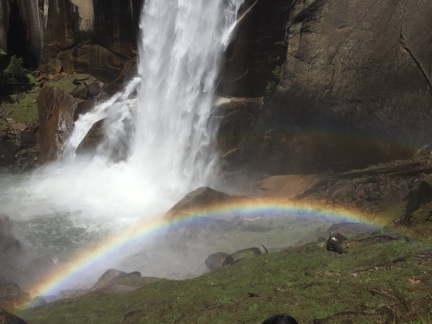 Double rainbows at Vernal Falls, Yosemite National Park