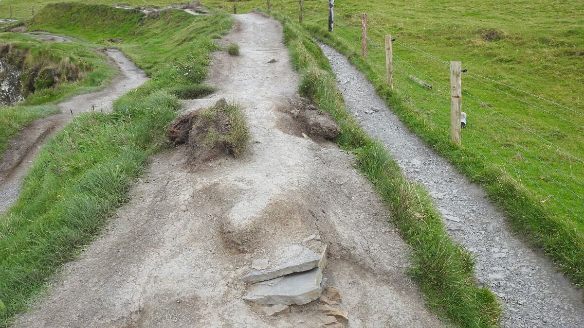 The roads we take in life (can you see the face on the path?)